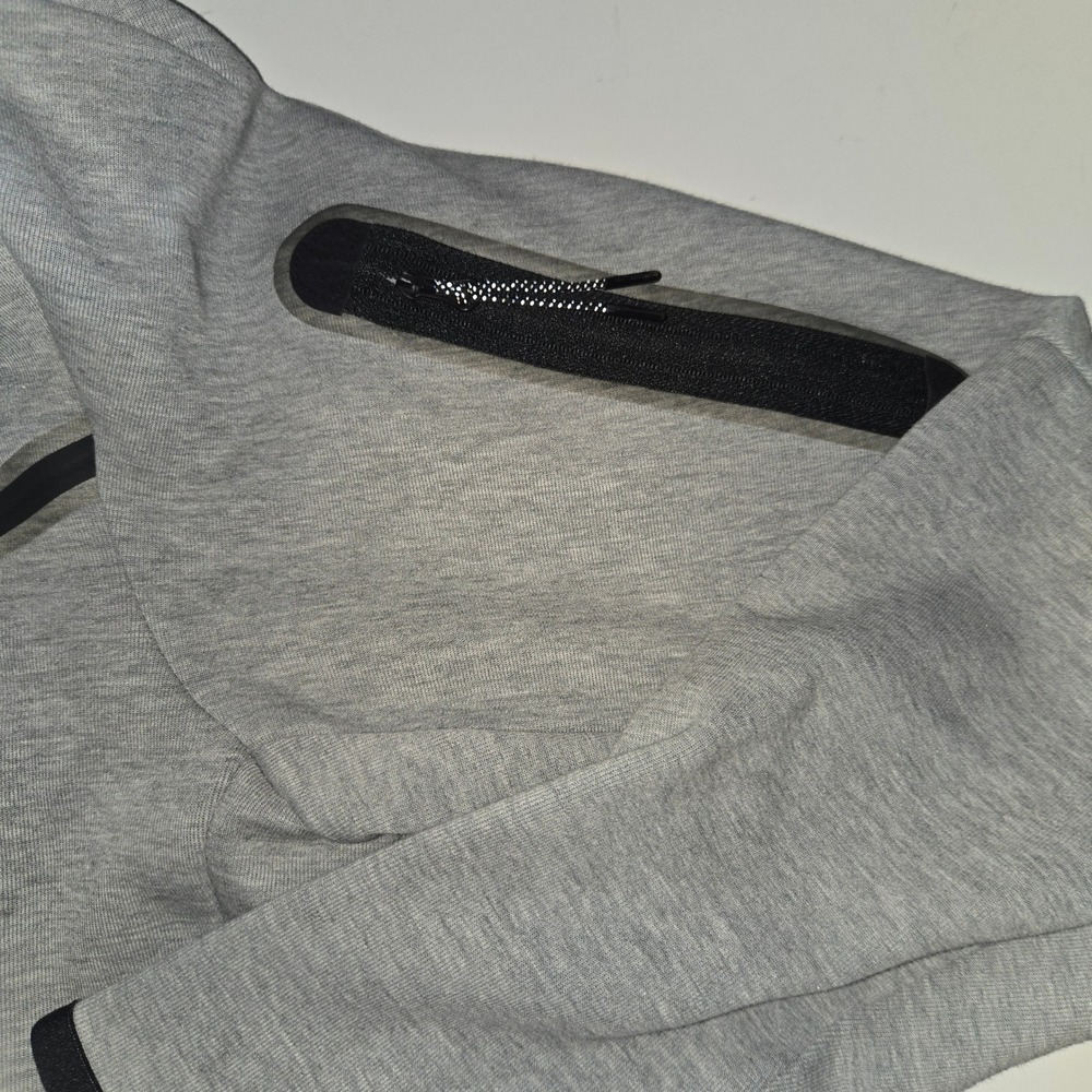 Nike Tech Fleece Full Zip Hoodie Mens Medium Gray Black CU4489-063 - Picture 4 of 11